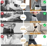 Eliott Back Pain Relief Belt - Posture Corrector & Postpartum Shaper, Breathable & Comfortable Support, Fits Pregnancy/Office/Sports, 3 Sizes for All Body Types